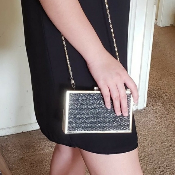 Cubic Sequin Clutch / Crossbody Purse - Picture 7 of 7